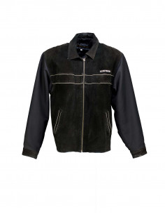 Blend men's suede leather jacket